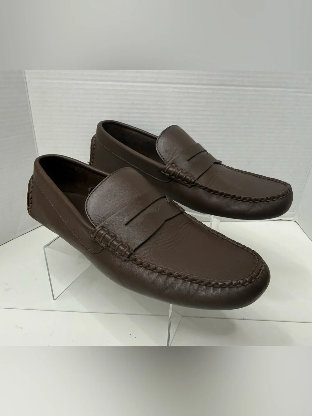 J. Crew Brown Leather Penny Loafers